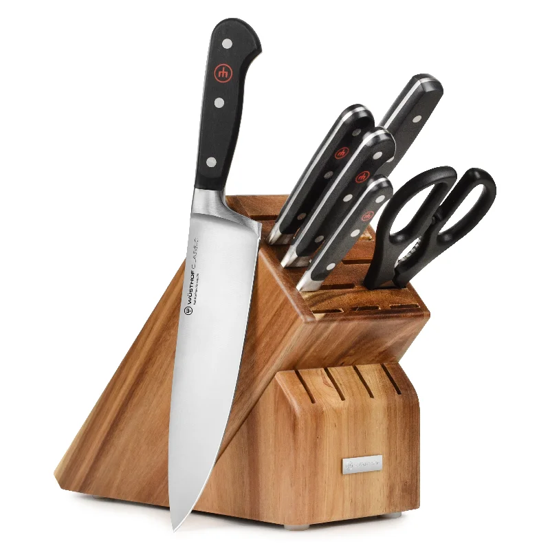 Wusthof Classic 7 Piece Acacia Knife Block Set