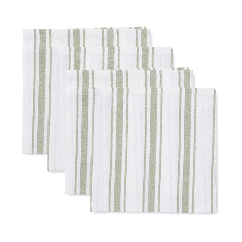 Madras Link Taylor Stripe Napkin Green Set of 4