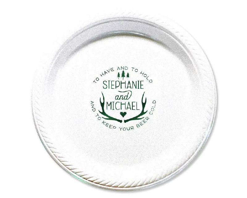 To Have and To Hold Reception Plates #1715