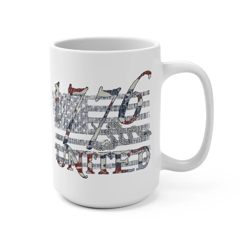 1776 United Abstract Flag Logo Basic Mug