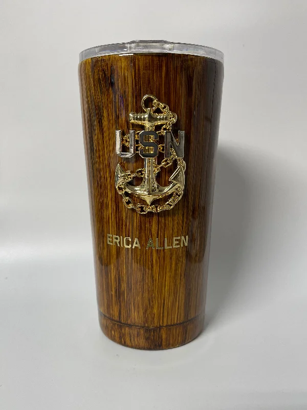 20oz Wood grain Tumbler