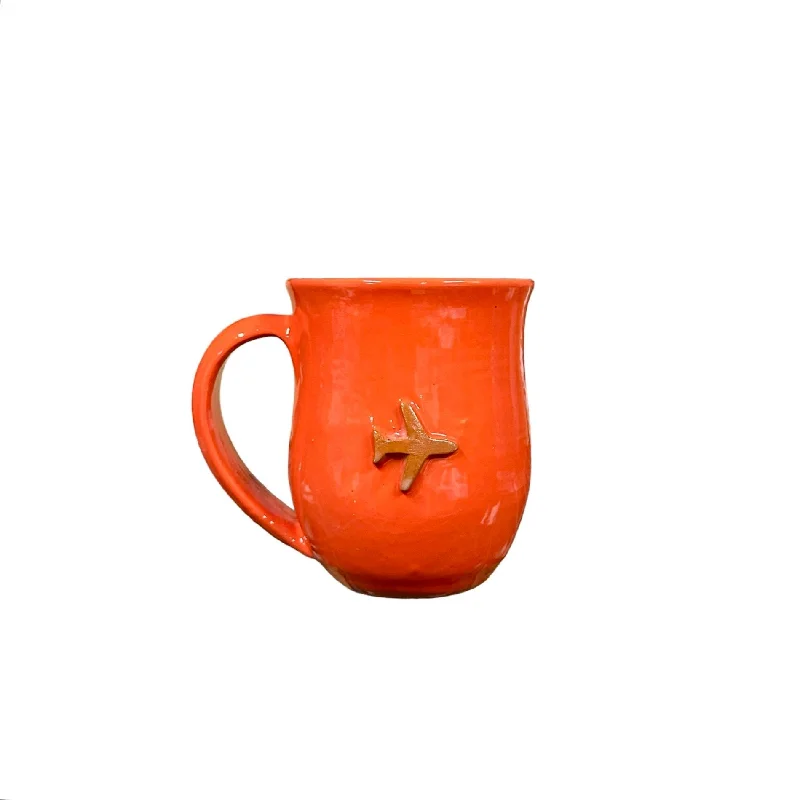 Airplane Mug- Warm Red