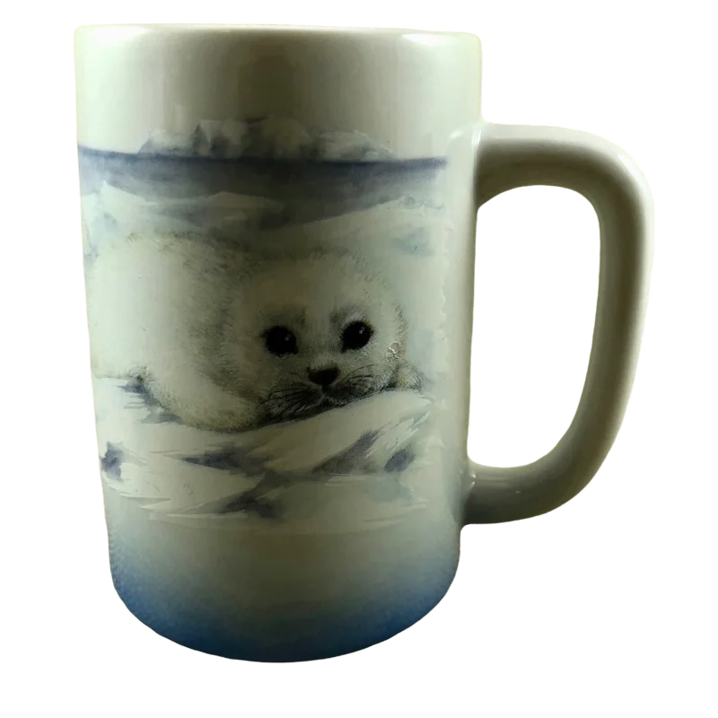 Baby Seals On Iceberg Large Mug Otagiri