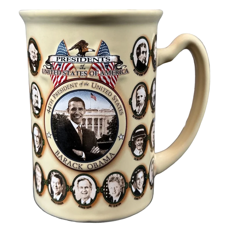 Barack Obama 44th President Of The United States Embossed Tall Mug