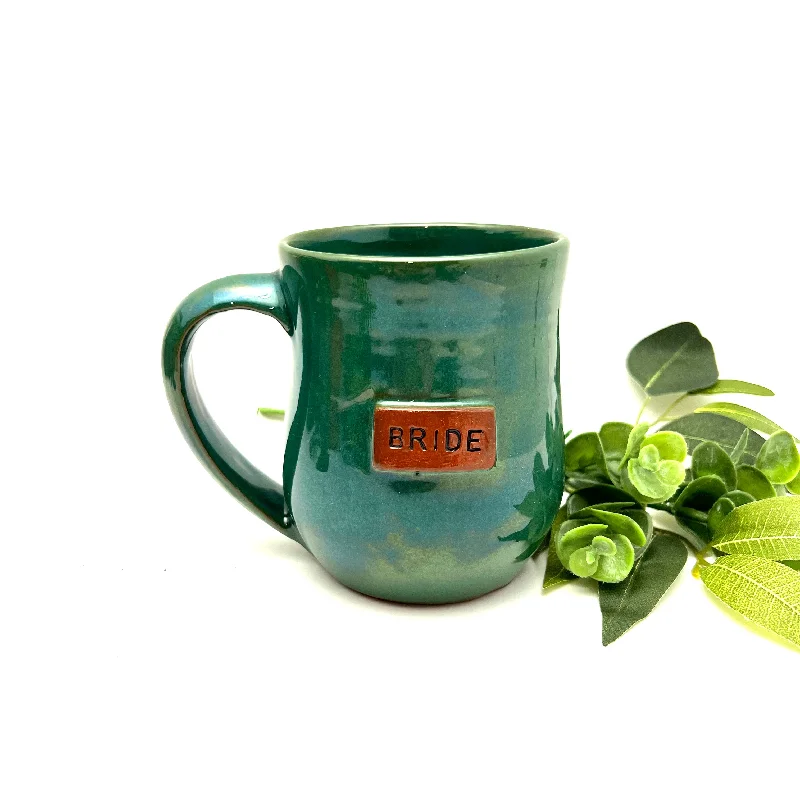 Bride Mug- Peacock Green