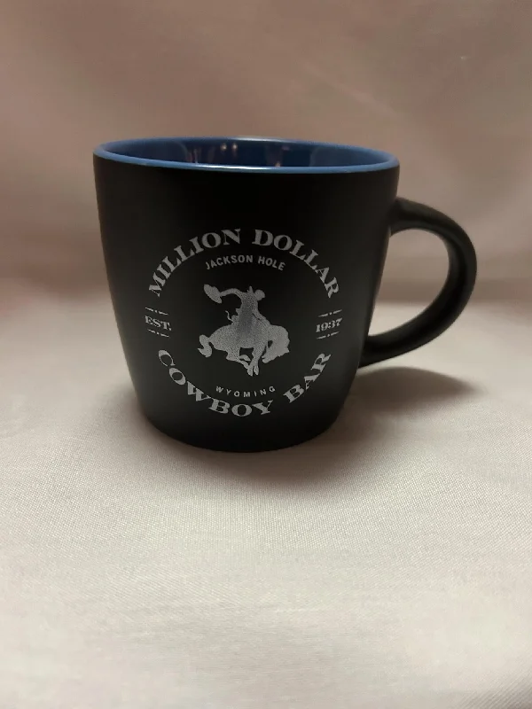 Disc Black Blue Mug