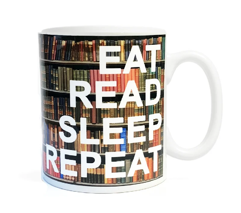 Eat Read Sleep Repeat 11 ounce  Ceramic Mug