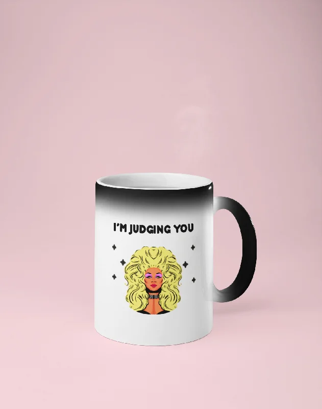 I'm Judging You - RuPaul Color Changing Mug - Reveals Secret Message w/ Hot Water - RuPaul's Drag Race