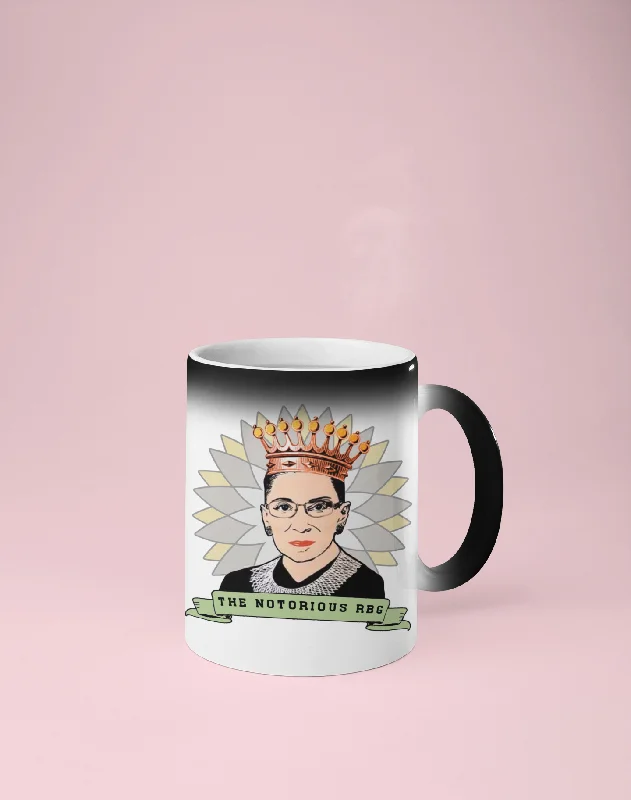 Notorious RBG Color Changing Mug - Reveals Secret Message w/ Hot Water - Ruth  Bader Ginsberg