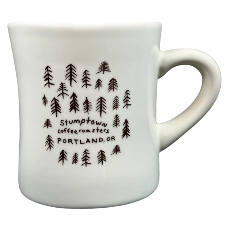 Stumptown Coffee Roasters Portland Oregon Pine Trees Diner Mug