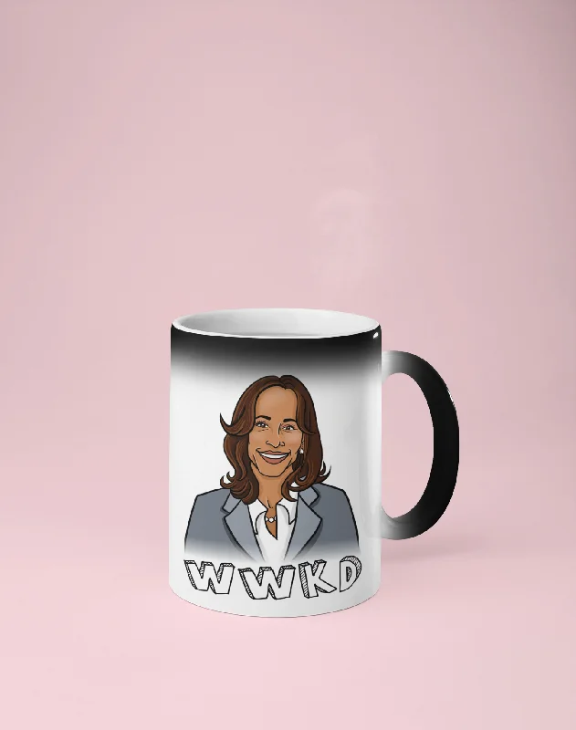 WWKD - Kamala Harris Color Changing Mug - Reveals Secret Message w/ Hot Water