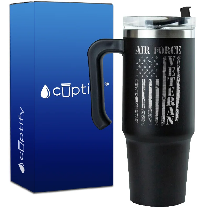 Air Force Veteran on 30oz Travel Mug