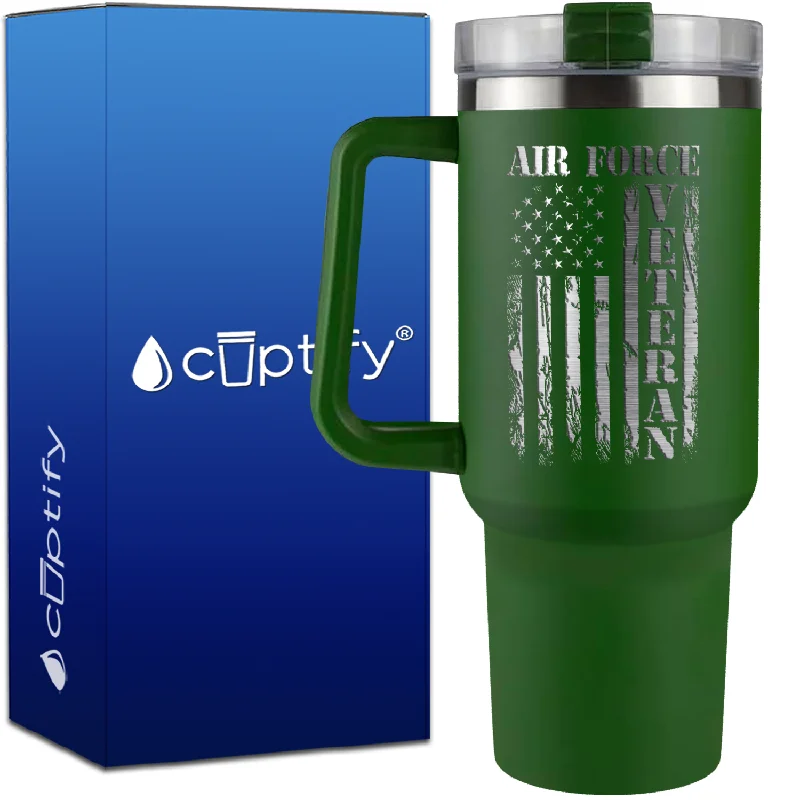 Air Force Veteran on 40oz Traveler Mug