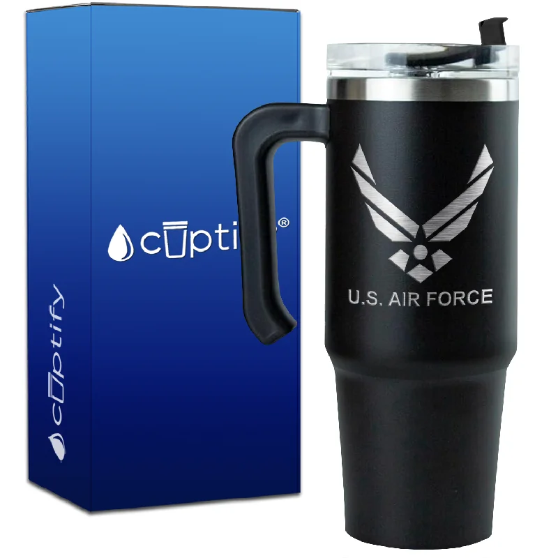 Personalized US Air Force on 30oz Travel Mug