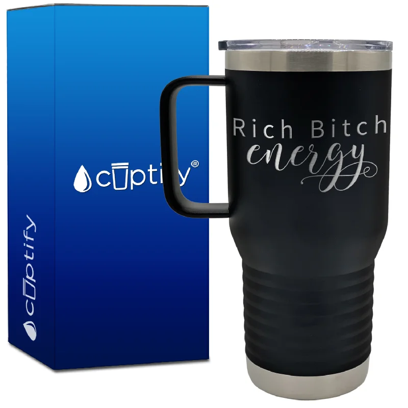 Rich Bitch Engery 20oz Travel Mug