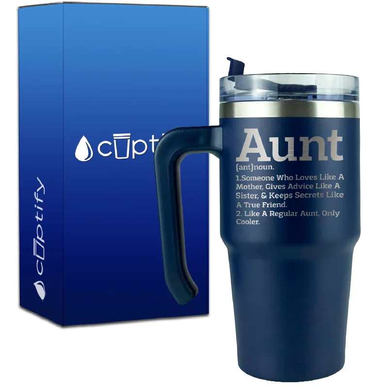 Aunt Definition on 20oz Aunt Travel Mug