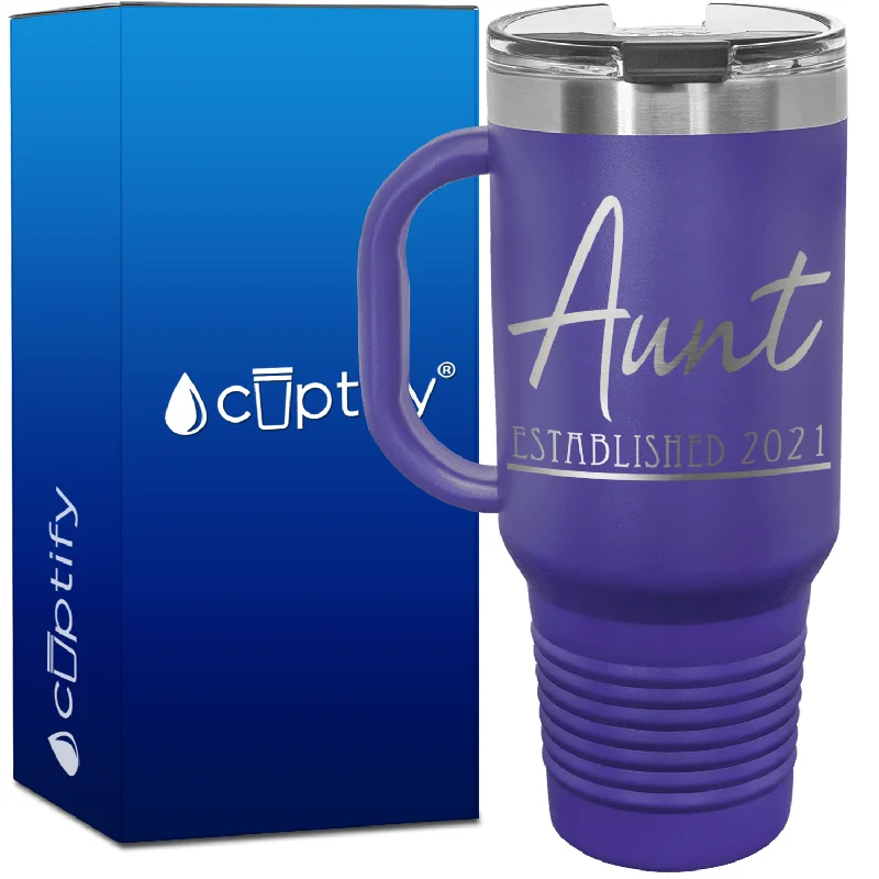 Aunt Established 40oz Aunt Travel Mug