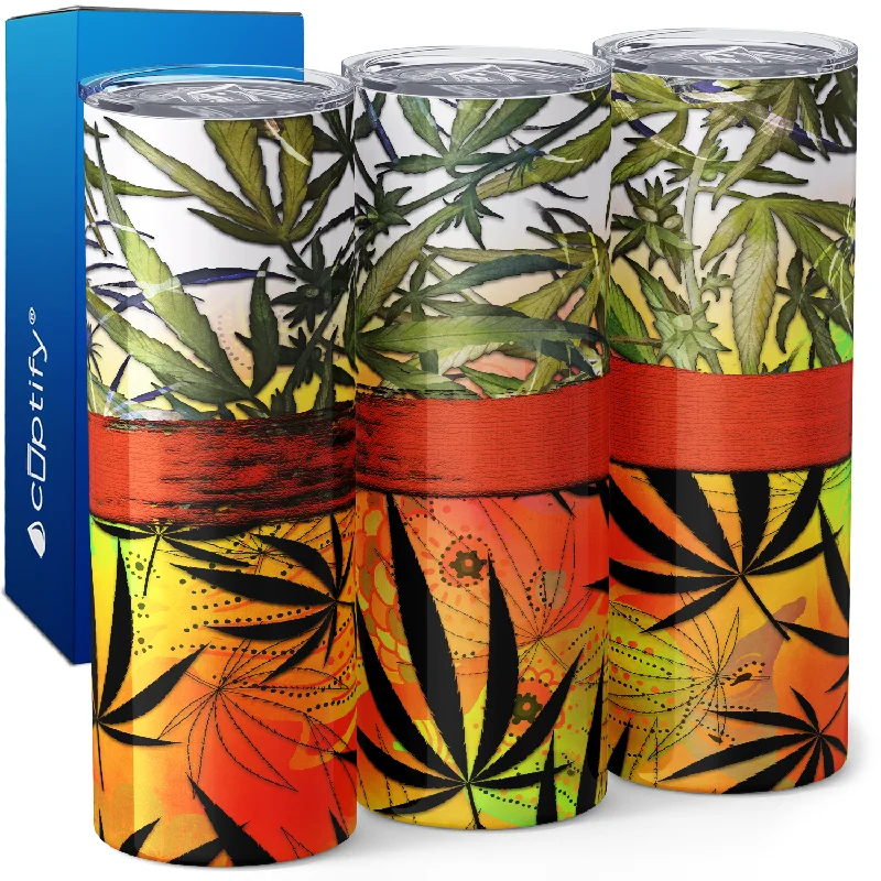 Cannabis Orange 20oz Skinny Tumbler