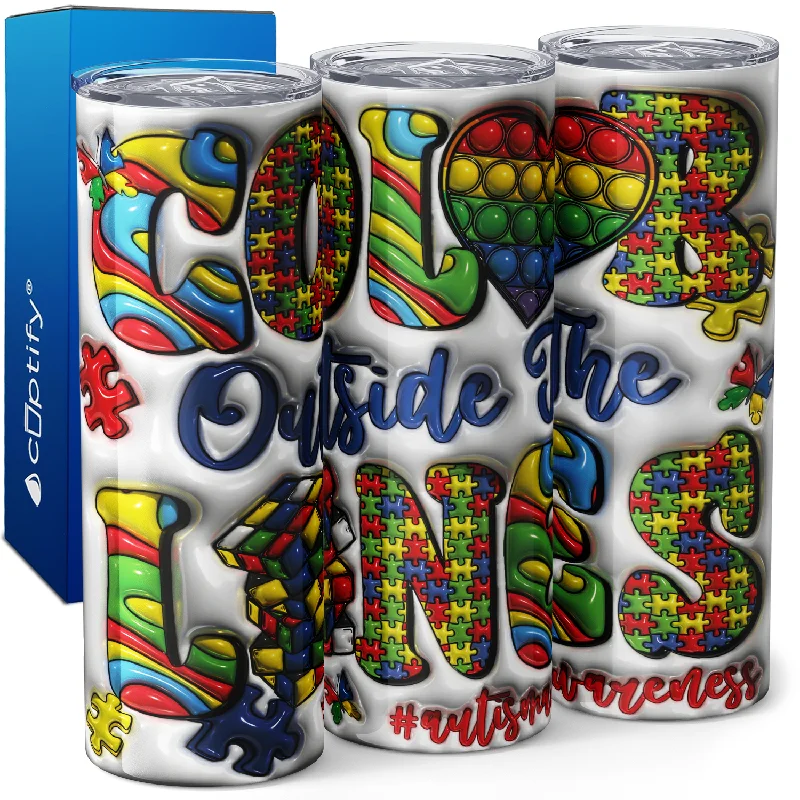 Color Outside The Lines 20oz Skinny Tumbler