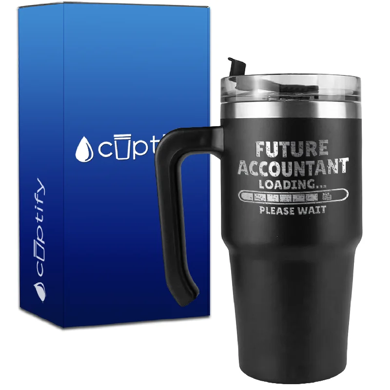 Future Accountant Loading on 20oz Accountant Travel Mug