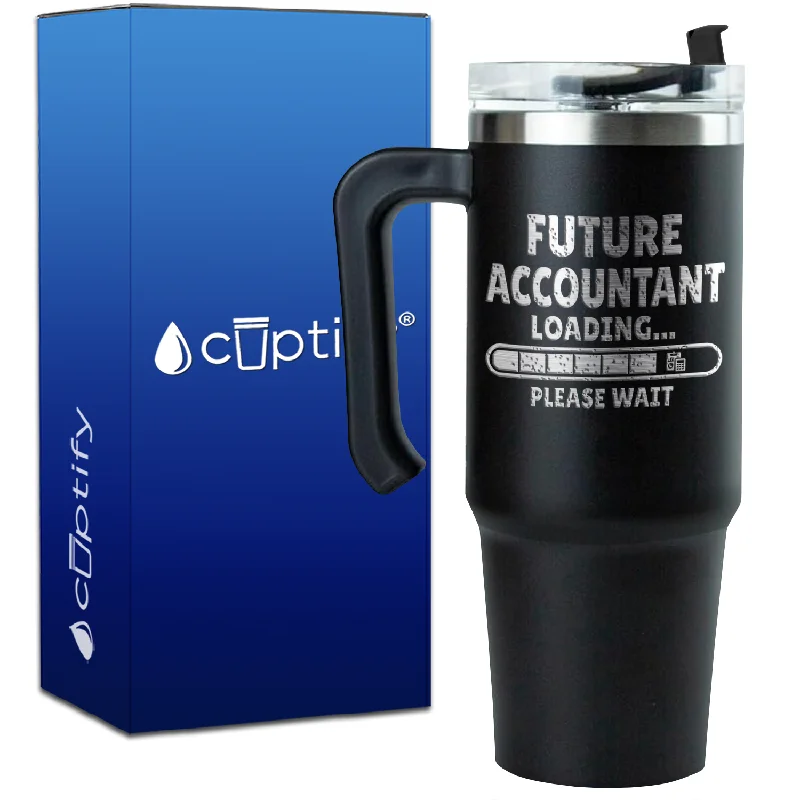 Future Accountant Loading on 30oz Accountant Travel Mug