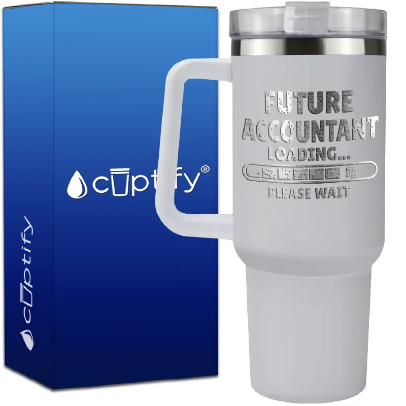 Future Accountant Loading on 40oz Accountant Traveler Mug