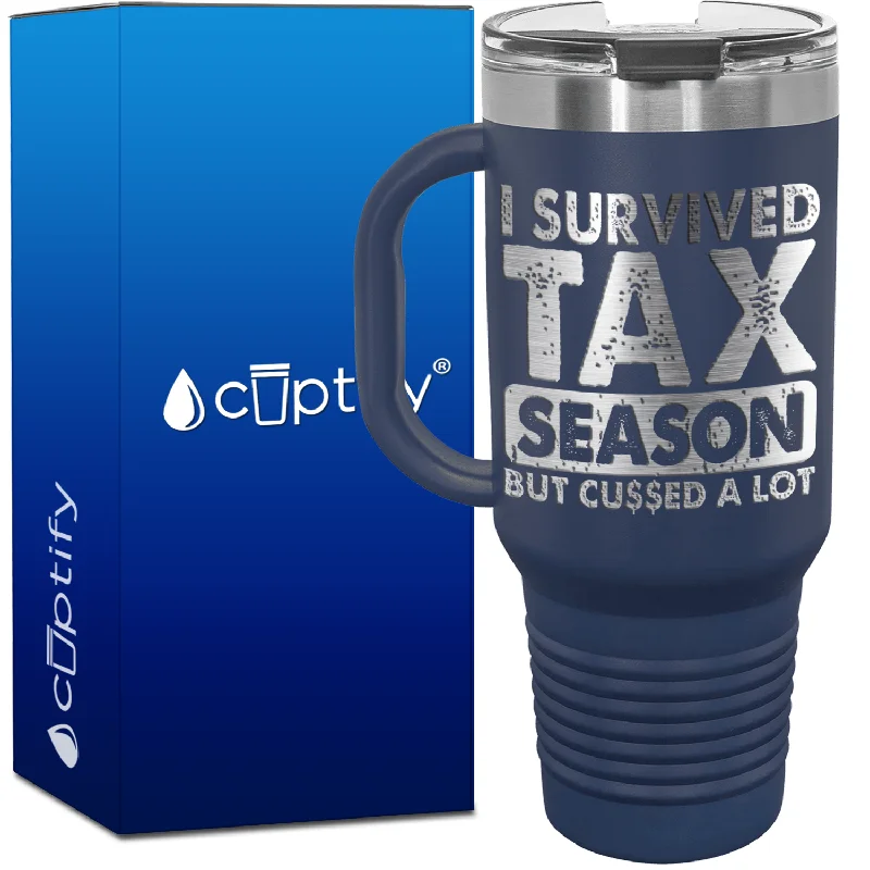 I Survived Tax Season 40oz Accountant Travel Mug