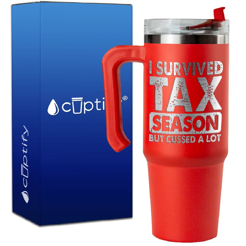 I Survived Tax Season on 30oz Accountant Travel Mug