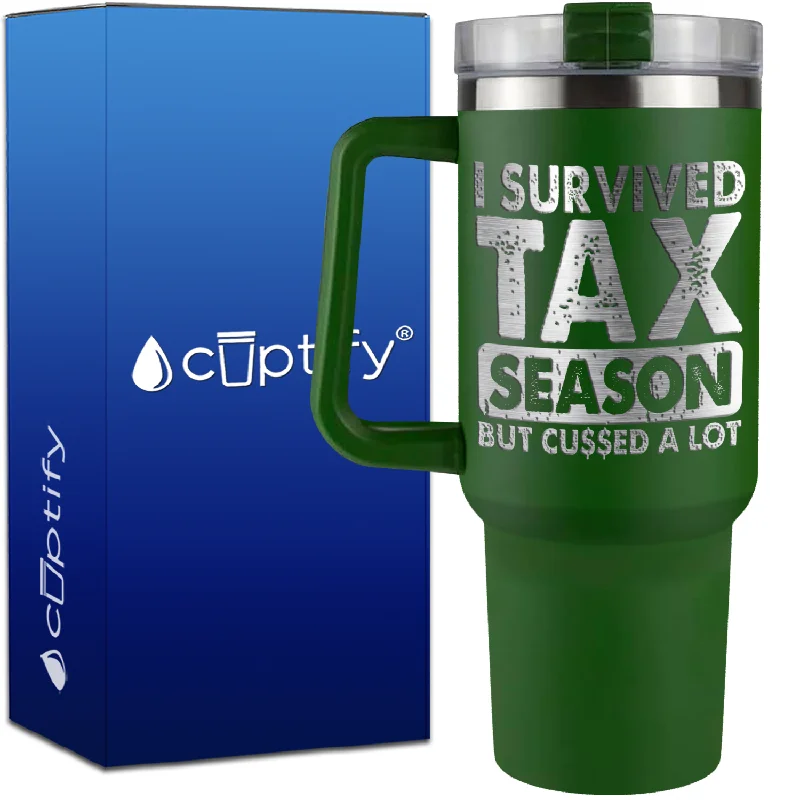 I Survived Tax Season on 40oz Accountant Traveler Mug