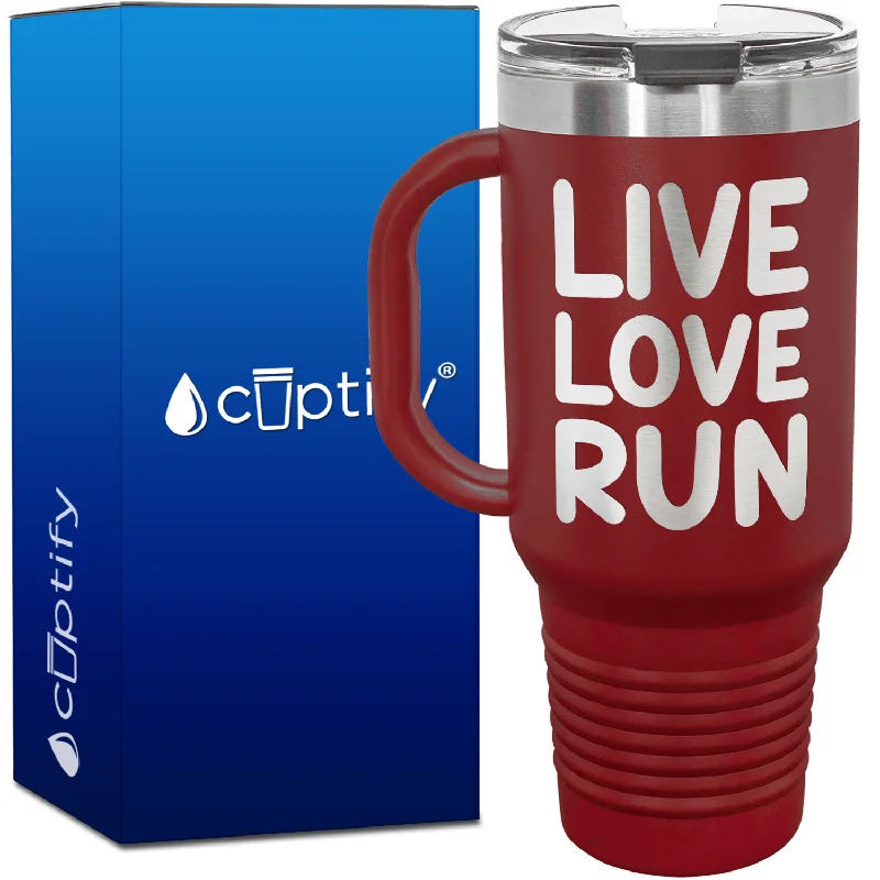 Live Love Run 40oz Running Travel Mug