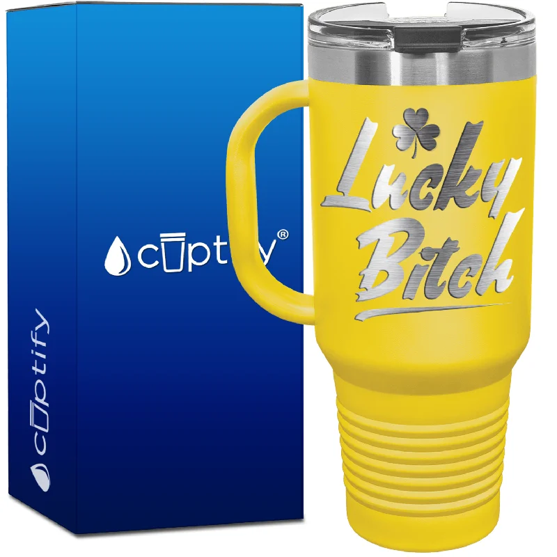 Lucky Bitch 40oz Travel Mug