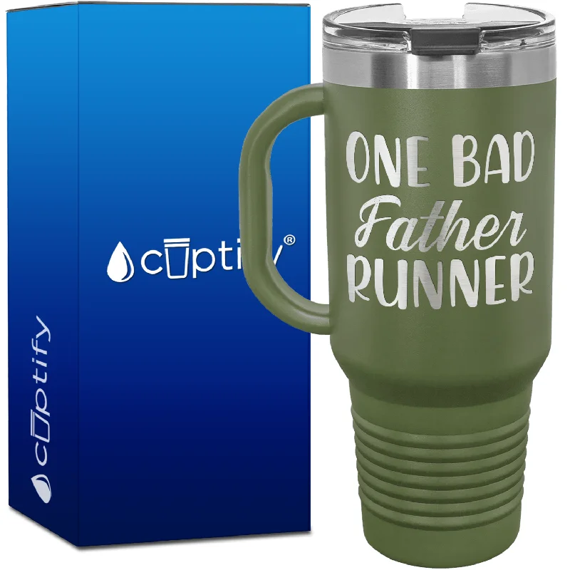 One Bad Father Runner 40oz Running Travel Mug