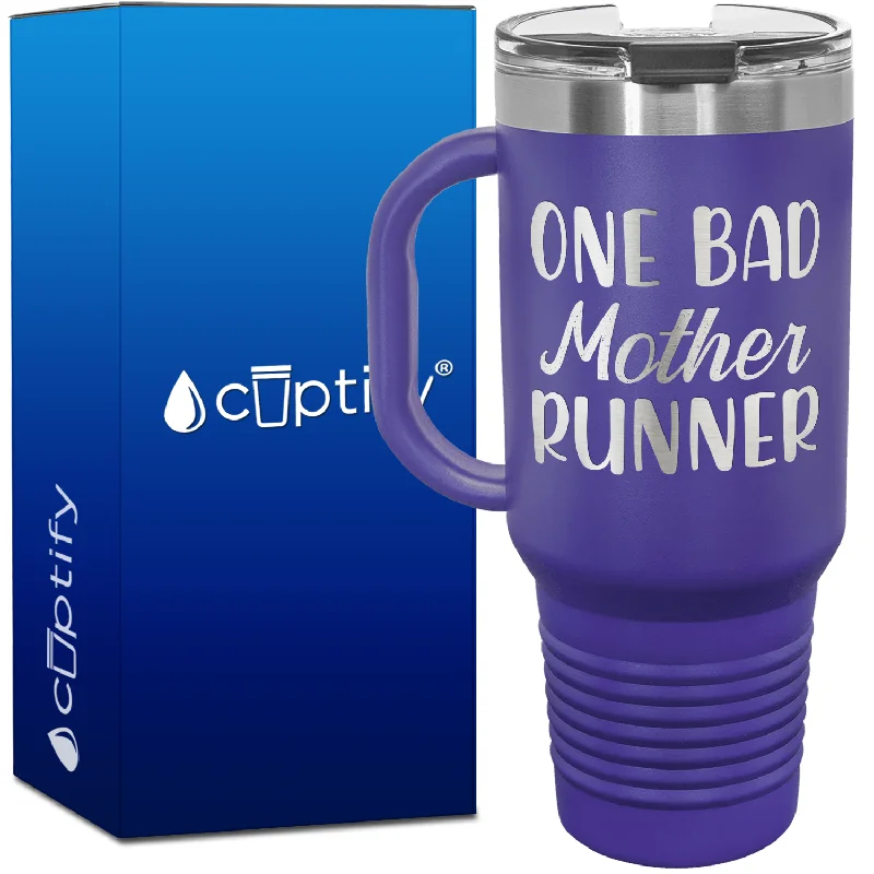 One Bad Mother Runner 40oz Running Travel Mug