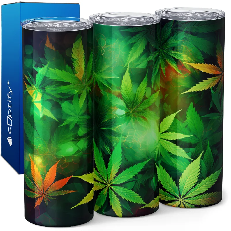 Weeds Bright Green 20oz Skinny Tumbler